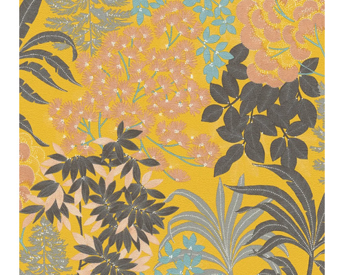 Papier peint intissé 39128-3 Metropolitan Stories 3 floral jaune