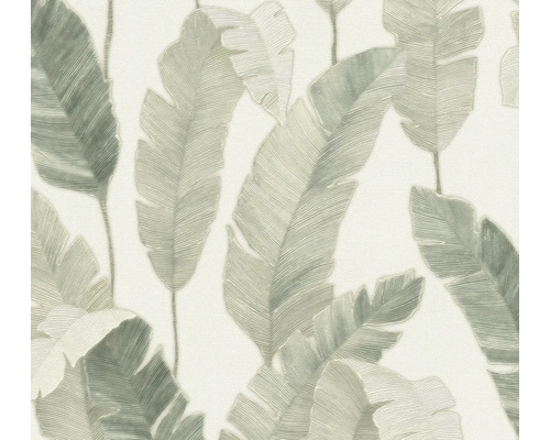 Papier peint intissé Metropolitan Stories 3 feuilles jungle blanc