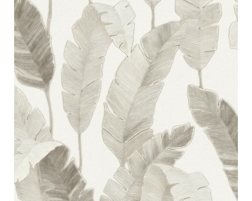 Papier peint intissé 39218-5 Metropolitan Stories 3 feuilles jungle blanc