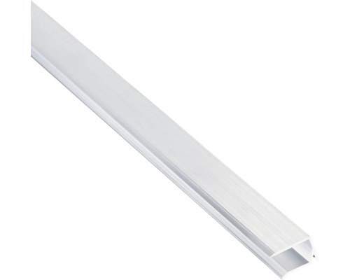 Profilé U en aluminium blanc avec goutte pendante 10 mm longueur 1050 mm