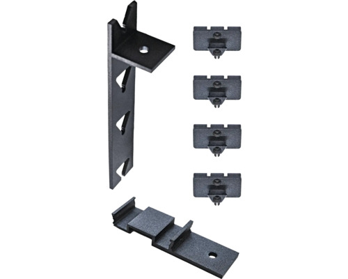 Support de cache H-CLICK 120 avec adaptateur et vis pour deux lames; 4 pièces