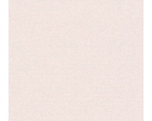 Papier peint intissé 93770-1 Pastel Bordures de fleurs rose Papier peint avec motif de feuilles