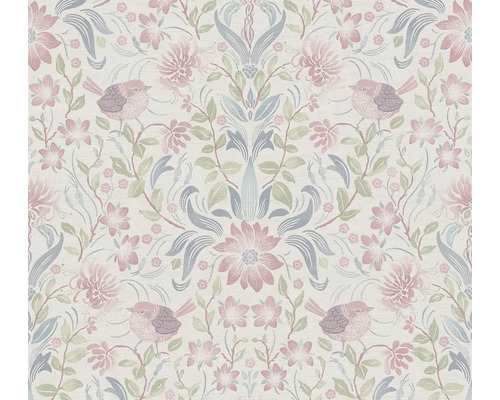 Papier peint intissé 39075-3 Maison Charme maison de campagne fleurs crème rose vif Papier peint intissé 39075-3 Maison Charme maison de campagne fleurs crème rose vif