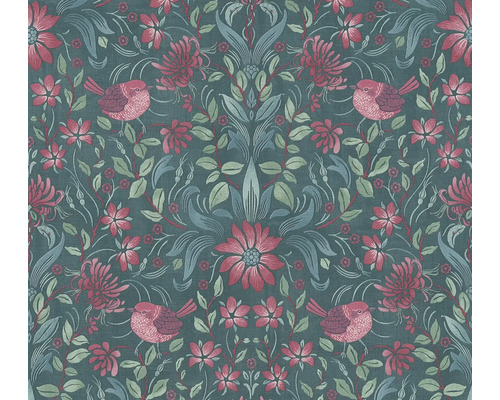 Papier peint intissé 39075-4 Maison Charme maison de campagne fleurs pétrole Papier peint intissé 39075-4 Maison Charme maison de campagne fleurs pétrole