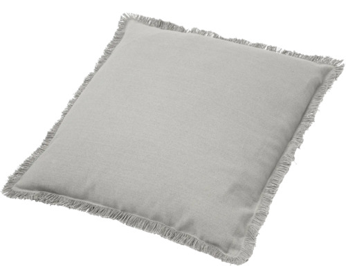 Coussin carré avec des franges