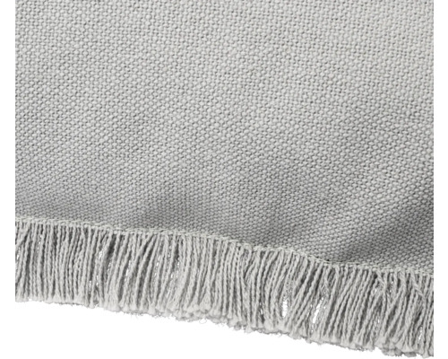 Vue détaillée d''un tapis avec des franges