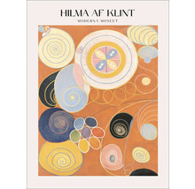 Reproduction d''art Hilma af Klint avec des motifs circulaires abstraits