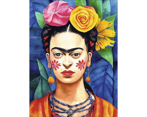 Leinwandbild Frida Kahlo 57x77 cm