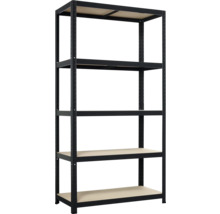 Metallregal mit fünf Ablagen