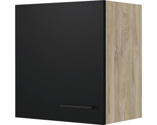 Hängeschrank Flex Well Capri BxHxT 50x54.8x32 cm Frontfarbe schwarz - Korpusfarbe endgrain oak Hängeschrank Flex Well Capri BxHxT 50x54.8x32 cm Frontfarbe schwarz - Korpusfarbe endgrain oak