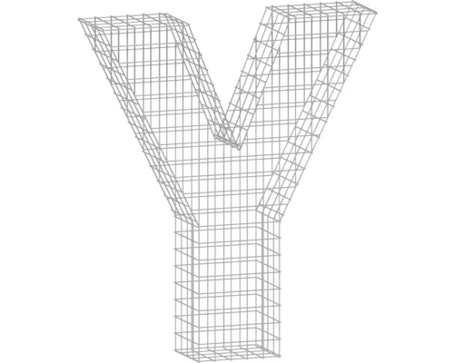 Forme de grille bellissa gabion lettre Y 85 x 21 x 100 cm