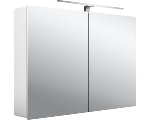 Armoire de toilette à LED Emco Mee 100 cm 2 portes en saillie
