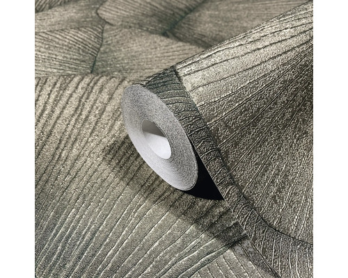 Rouleau de papier peint gaufré avec motif de feuilles