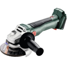 Metabo Akku-Winkelschleifer mit Schleifscheibe und Zusatzhandgriff