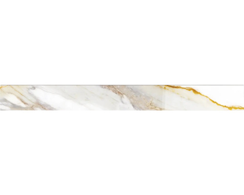 Sockelfliese Praline gold 8x100 cm polished