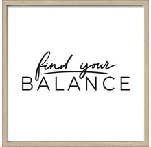 Tableau mural encadré avec l''inscription ''Find your Balance''