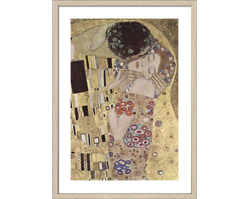 Tableau encadré Klimt Le baiser 53x73 cm
