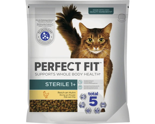 Croquettes pour chats Perfect Fit Sterile 1+ poulet 1.4 kg