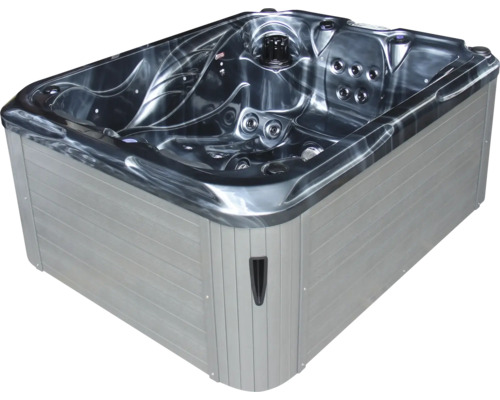 Whirlpool mit Düsen und grauer Aussenverkleidung