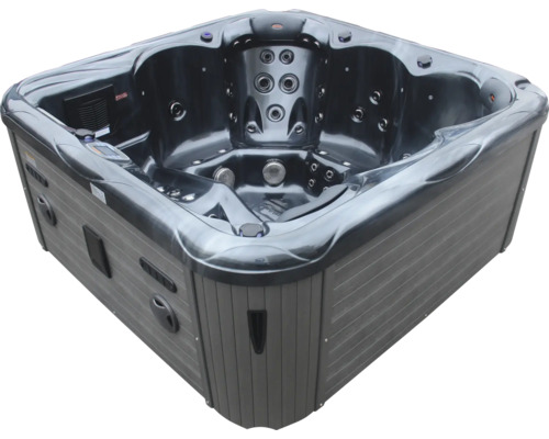 Jacuzzi carré avec jets et commandes