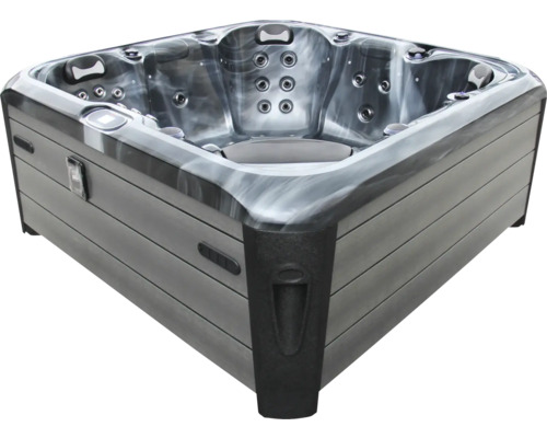 Jacuzzi d''extérieur carré avec jets et commandes