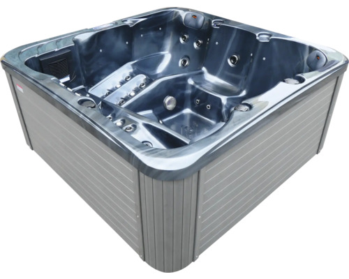 Quadratischer Whirlpool mit Düsen und Aussenverkleidung