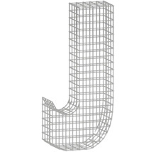 Forme de grille bellissa gabion lettre J 43 x 21 x 100 cm