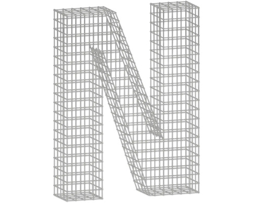 Gitterform bellissa Buchstabengabione N 77,5 x 21 x 100 cm