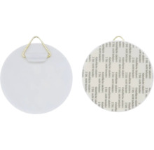 Runde Klebeplatte mit Aufhängevorrichtung zur Befestigung von Gegenständen