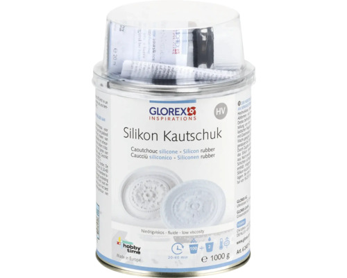 Silikon Kautschuk Formbaumasse hochviskos streichfähig 1 kg Glorex Silikon Kautschuk zum Abformen von Gegenständen