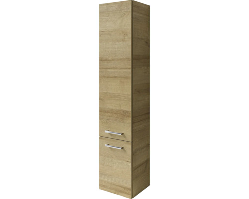 Hochschrank pelipal Napoli/Cavallino/Milano BxHxT 35x169x35 cm eiche riviera Hochschrank mit zwei Schubladen in Holzoptik für das Badezimmer