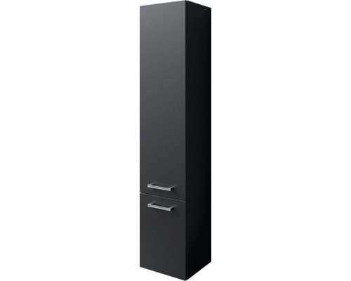 Armoire haute pelipal Napoli/Cavallino/Milano lxhxp 35x169x35 cm noir mat Armoire haute avec deux tiroirs pour la salle de bain
