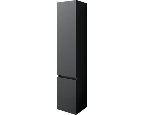Armoire haute pelipal Napoli/Cavallino/Milano lxhxp 35x169x35 cm noir mat Armoire haute de salle de bains étroite et sombre