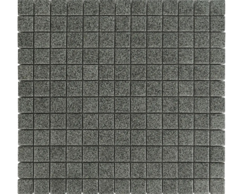 Keramikmosaik 32x29,5 cm grau matt