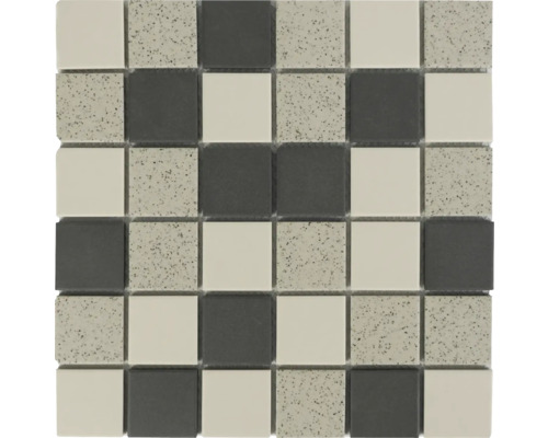 MIRAVA Keramikmosaik grau-beige BxLxS 28.8x28.8x0.35 cm Mosaikfliese mit quadratischem Muster
