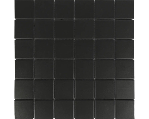 Mosaïque en céramique MIRAVA noir mat lxLxe 29.8x29.8x0.5 cm Mosaïque en céramique