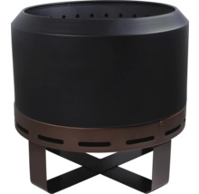 Feuerstelle aus Metall mit kreuzförmigem Standfuß