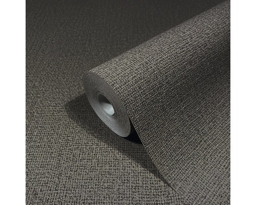 Rolle dunkler Tapete mit Textilstruktur