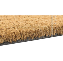 Tapis de coco avec échelle de mesure pour indiquer l''épaisseur