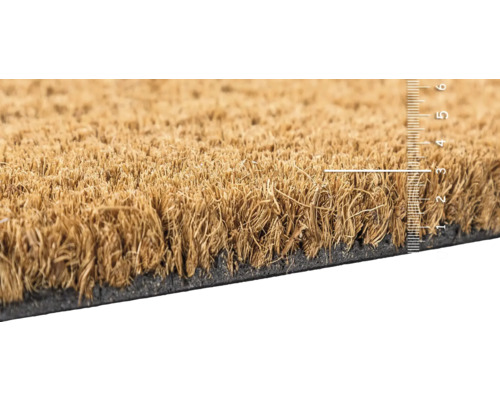 Tapis de coco avec échelle de mesure pour indiquer l''épaisseur