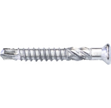 Gros plan d''une vis autoperceuse à tête fraisée