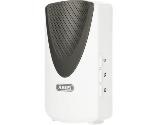 ABUS Funk-Türgong mit Lautsprecher, Klingeltonauswahl und Einstellungsoptionen