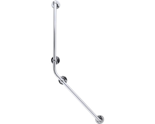 Barre d'appui murale RIDDER Pro chrome A166100 Barre d''appui d''angle pour soutien de salle de bains