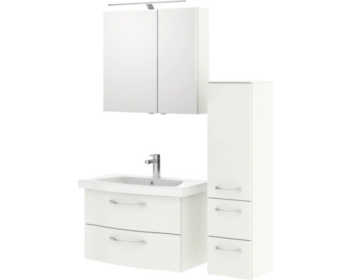 Ensemble de meubles de salle de bains pelipal Sunline 114 112 cm blanc 4 pièces SET-116-044