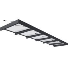 Marquise avec toit en verre