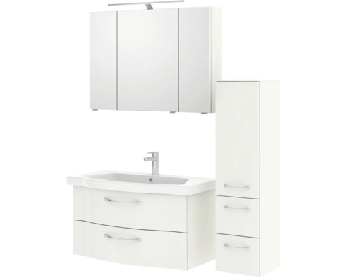 Ensemble de meubles de salle de bains pelipal Sunline 114 128 cm blanc 4 pièces SET-116-056