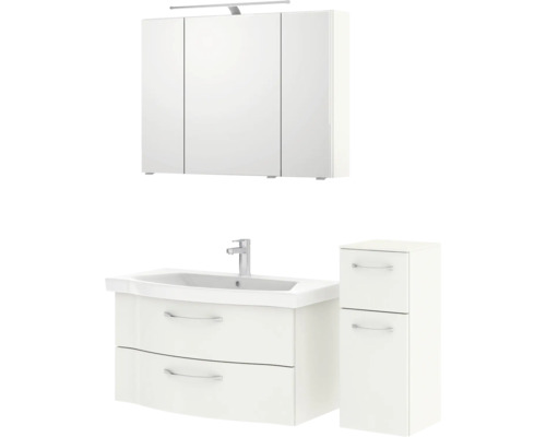 Ensemble de meubles de salle de bains pelipal Sunline 114 128 cm blanc 4 pièces SET-116-059