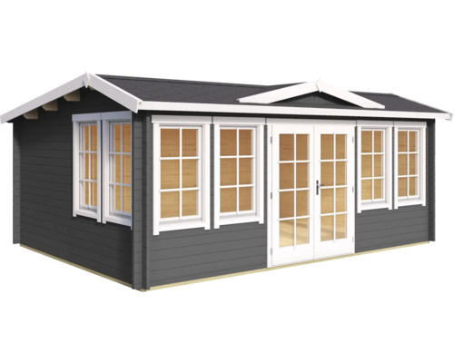 Abri de jardin avec fenêtres et double porte