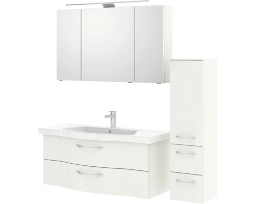 Ensemble de meubles de salle de bains pelipal Sunline 114 152 cm blanc 4 pièces SET-116-068