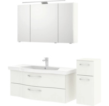 Badezimmer-Set mit Spiegelschrank, Waschtischunterschrank und Seitenschrank
